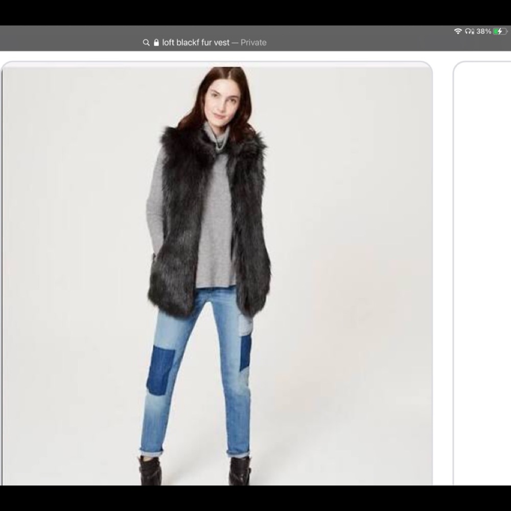 Ann Taylor Loft fur vest
